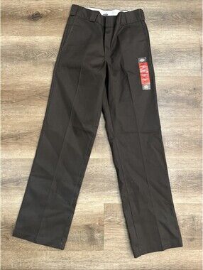 NWT Dickies 874 Original Fit Pants Men 29x32 Brown Work Wrinkle Resistant